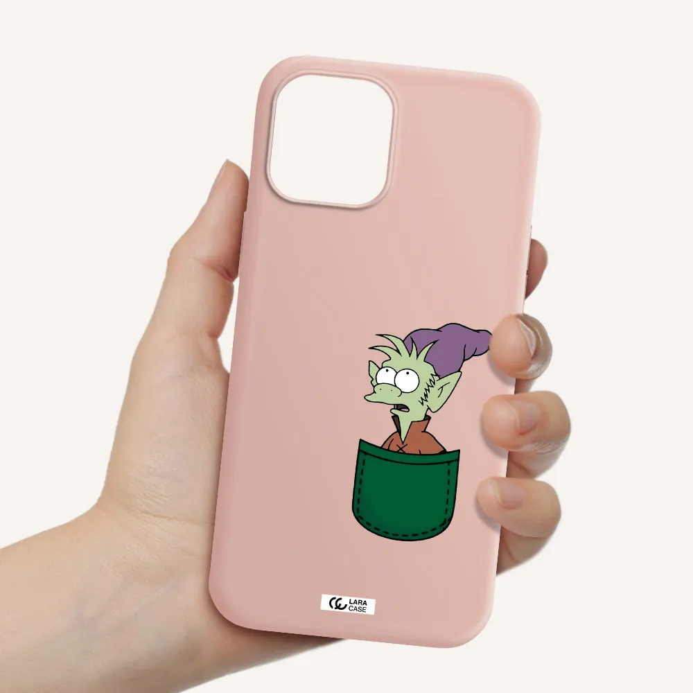 Elfo Apple iPhone 12 pro Silicone pastel pink Case