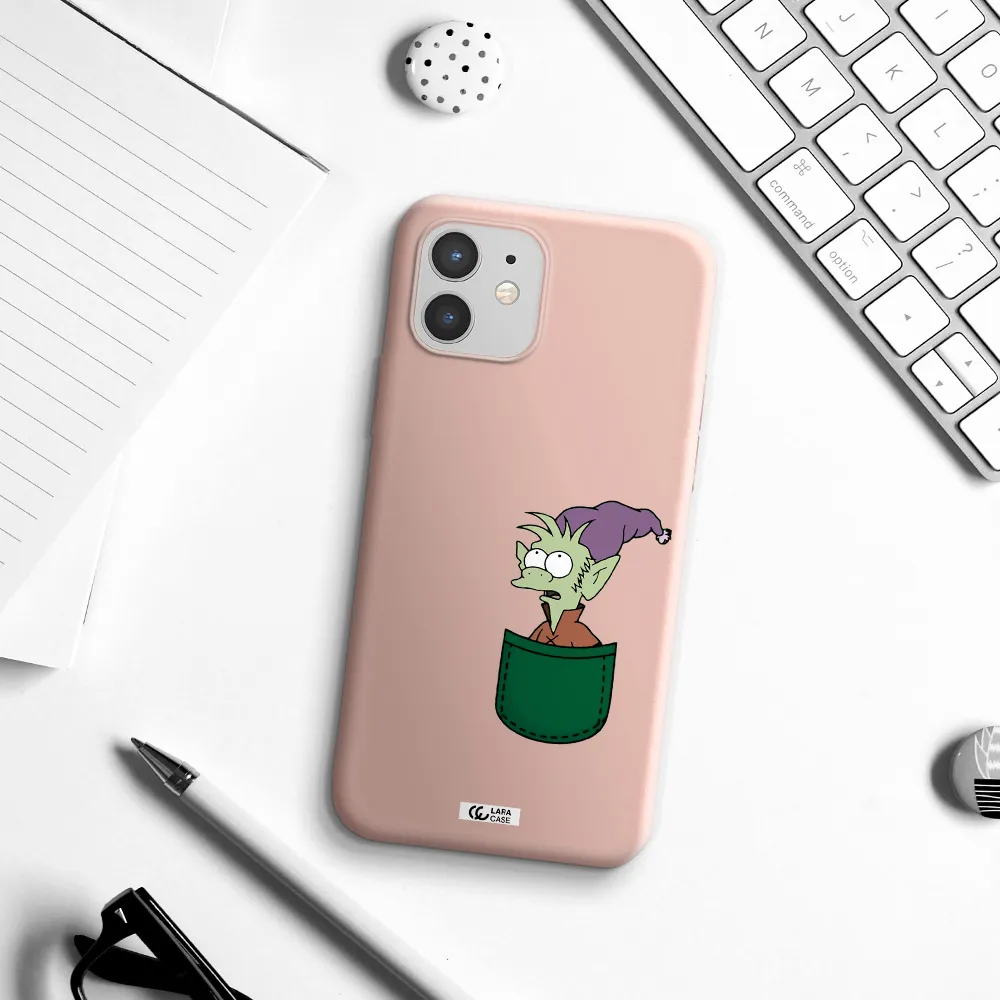 Elfo Apple iPhone 12 Silicone pastel pink Case