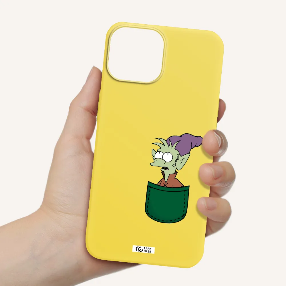 Elfo Apple iPhone 13 mini Silicone canary yellow Case