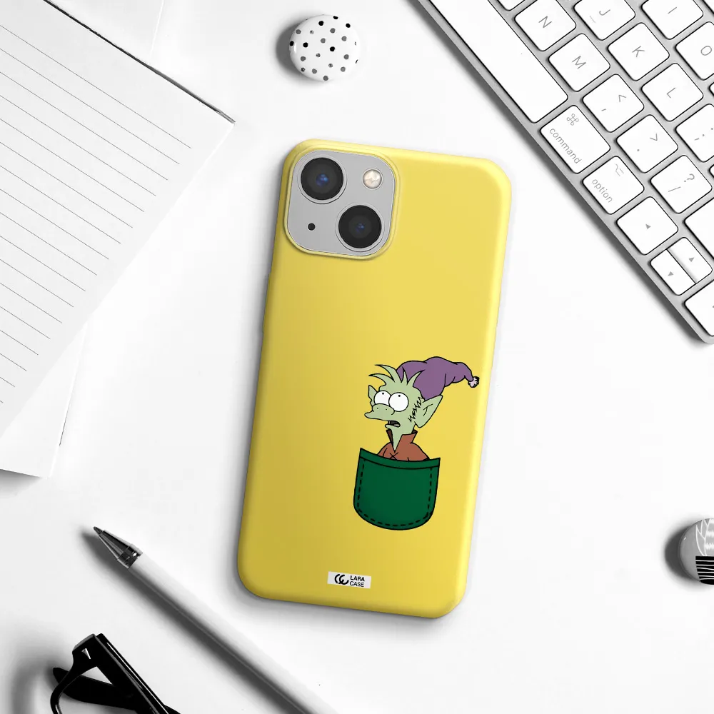 Elfo Apple iPhone 13 mini Silicone canary yellow Case