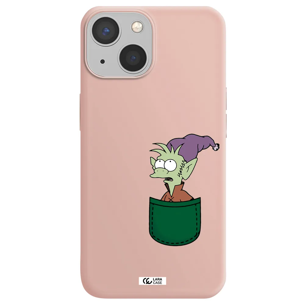 Elfo Apple iPhone 13 mini Silicone pastel pink Case