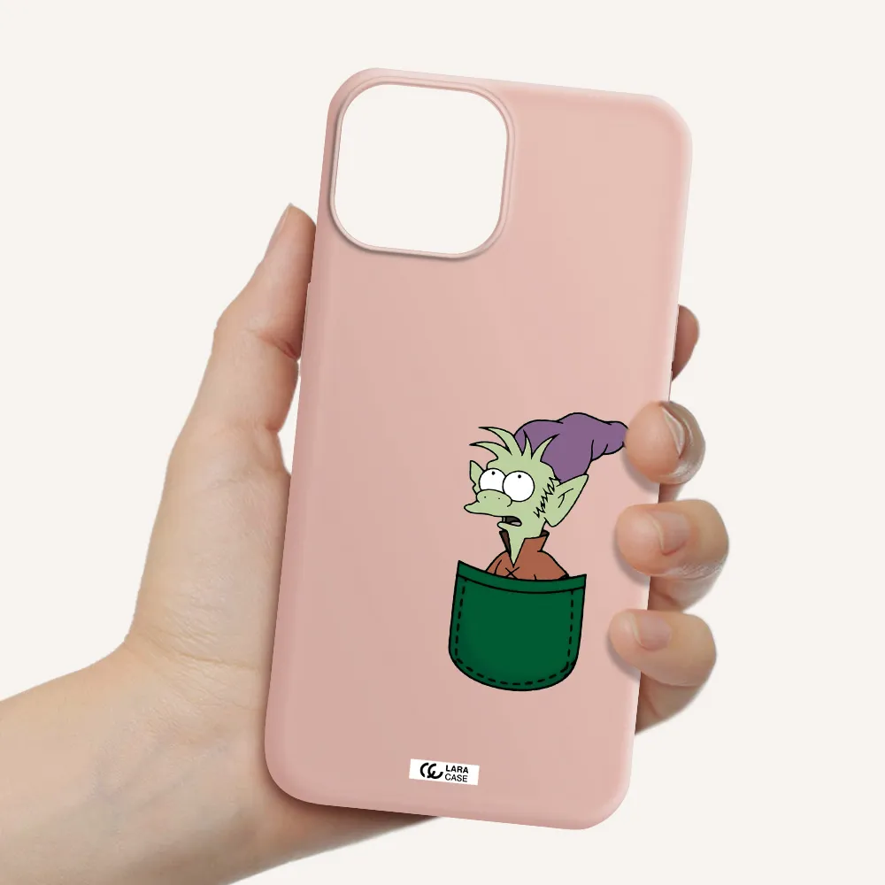 Elfo Apple iPhone 13 mini Silicone pastel pink Case