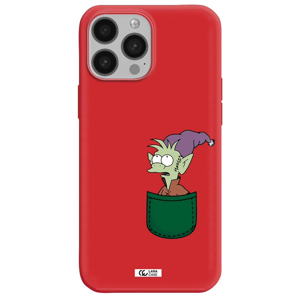 Elfo Apple iPhone 13 Pro Max Silicone Imperial Red Case