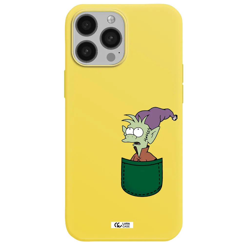 Elfo Apple iPhone 13 Pro Silicone canary yellow Case