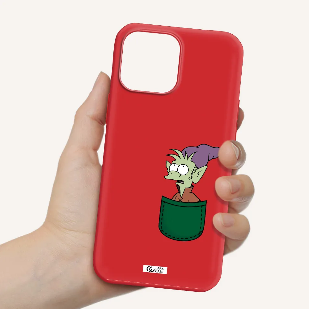 Elfo Apple iPhone 13 Pro Silicone Imperial Red Case