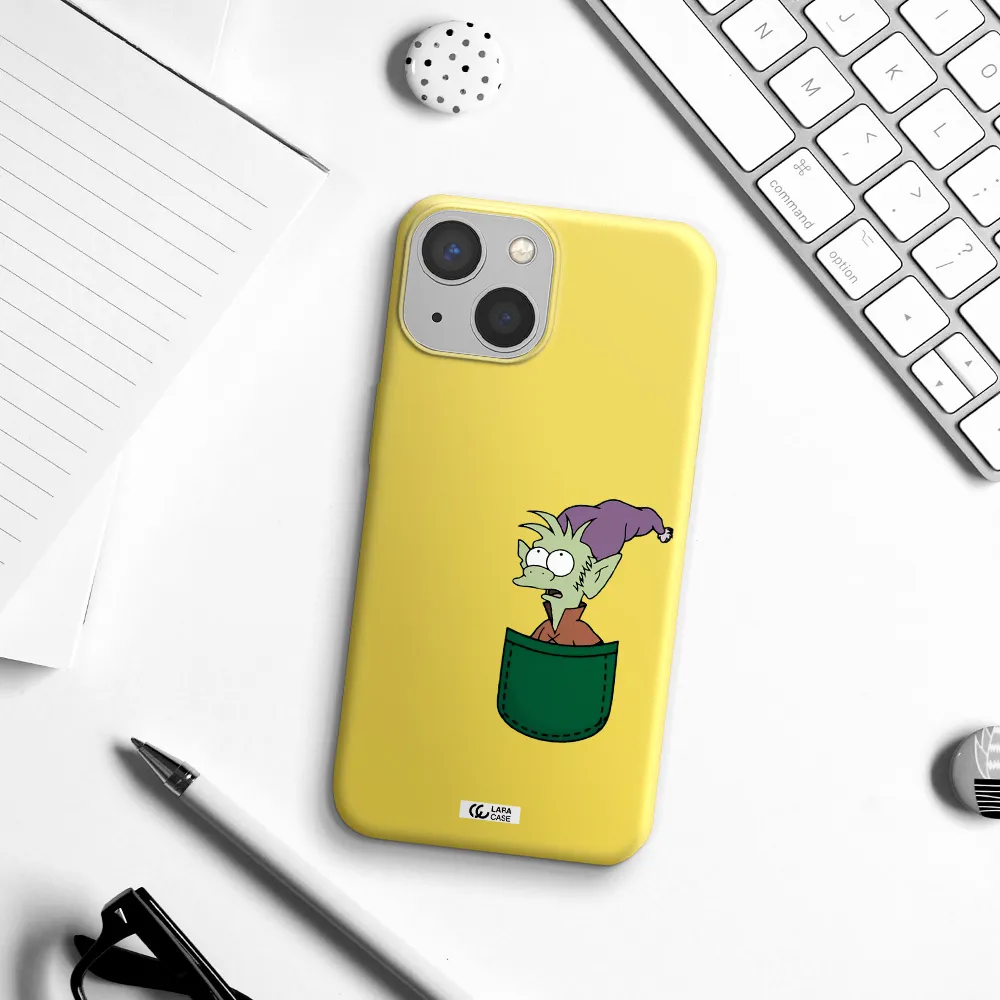 Elfo Apple iPhone 13 Silicone canary yellow Case