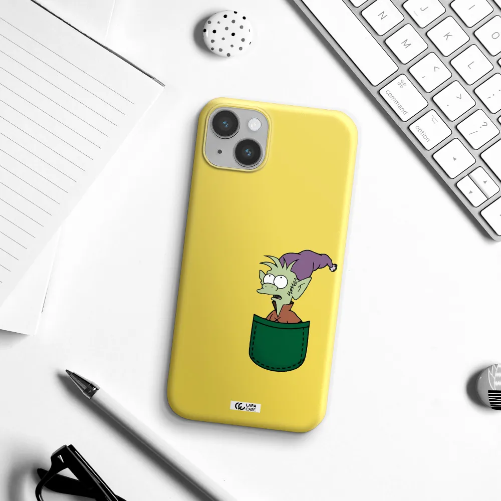 Elfo Apple iPhone 14 plus Silicone canary yellow Case