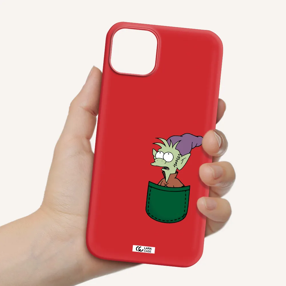 Elfo Apple iPhone 14 plus Silicone Imperial Red Case