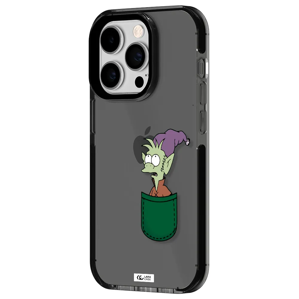 Elfo Apple iPhone 14 pro impact Smoke Black Case