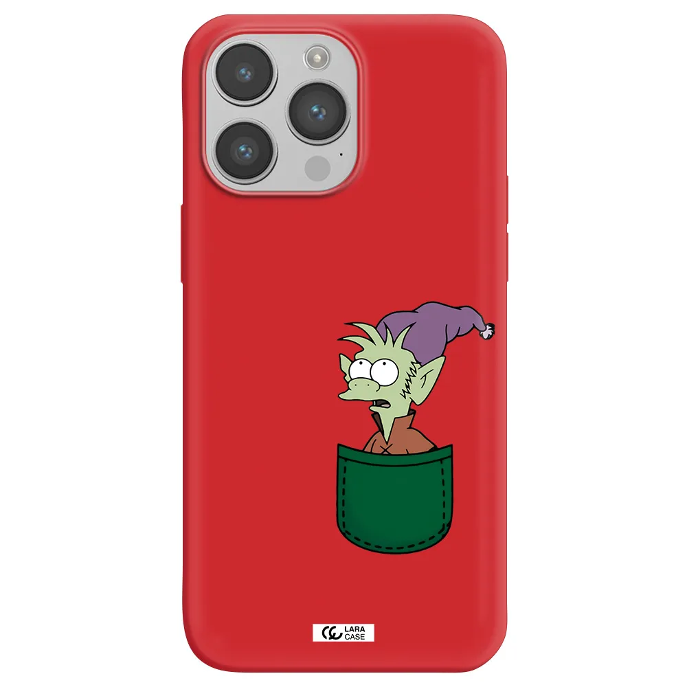 Elfo Apple iPhone 14 pro max Silicone Imperial Red Case