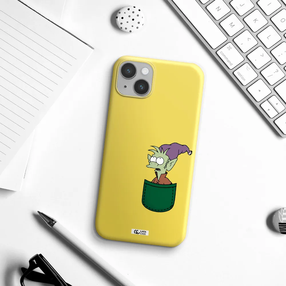 Elfo Apple iPhone 14 Silicone canary yellow Case