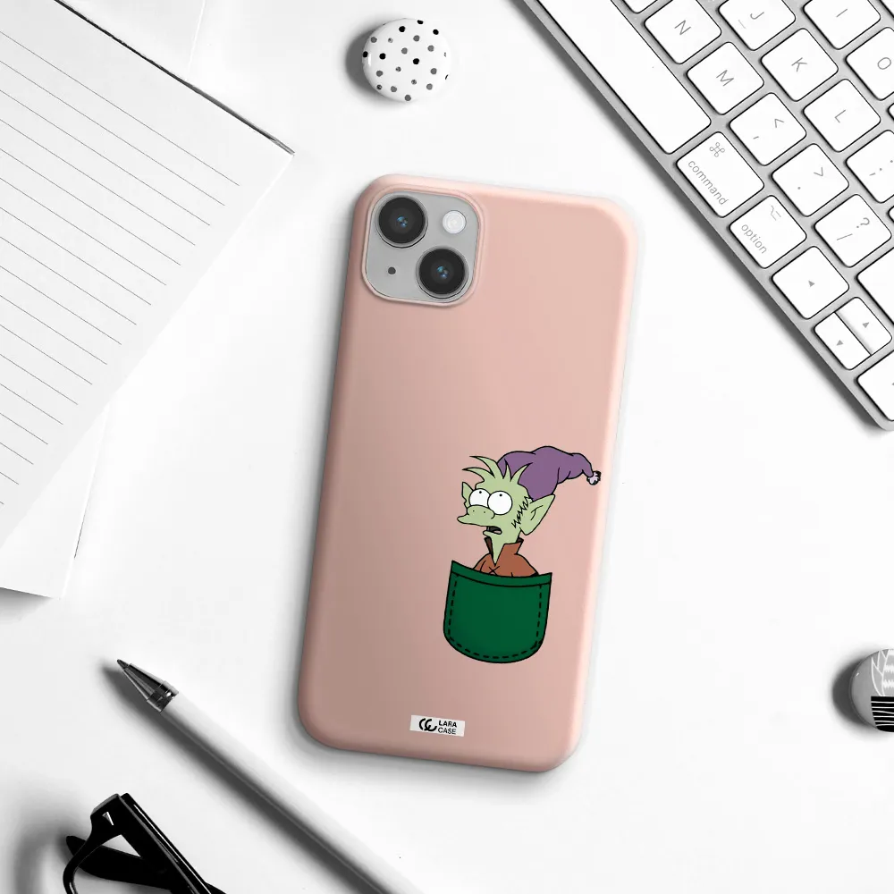 Elfo Apple iPhone 14 Silicone pastel pink Case