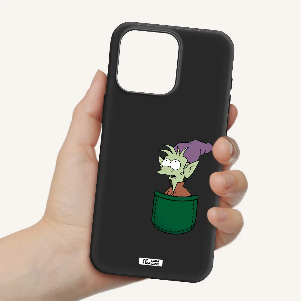 Elfo Apple Iphone 15 Pro max Silicone black Case