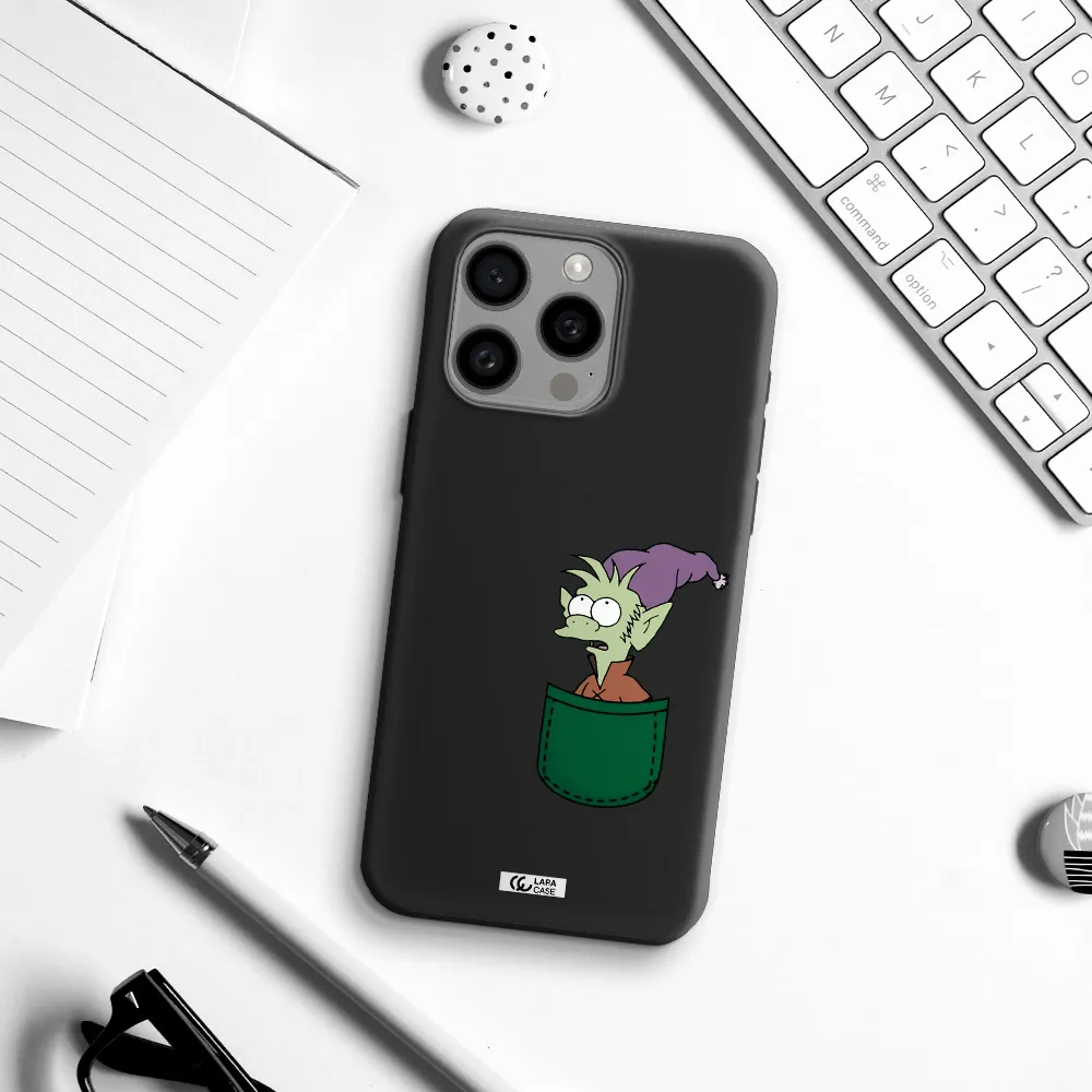 Elfo Apple Iphone 15 Pro max Silicone black Case