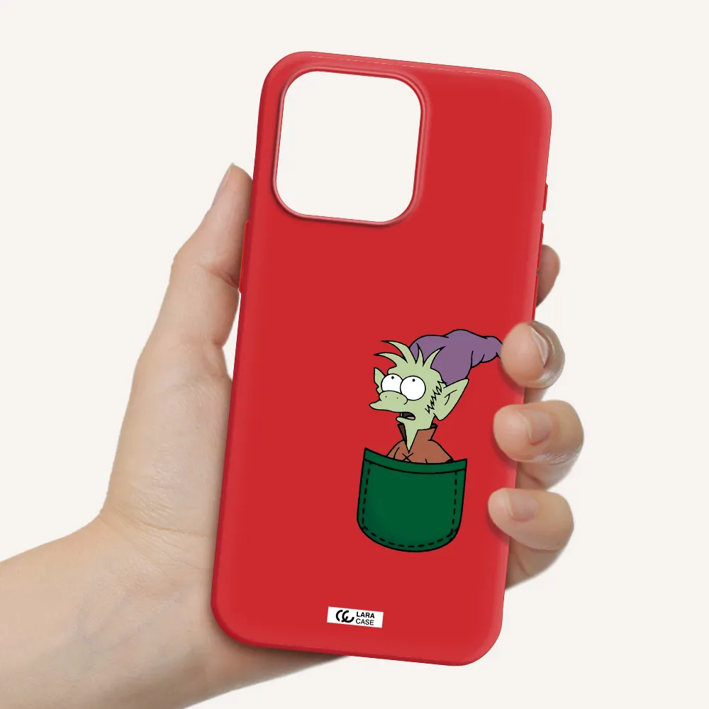 Elfo Apple Iphone 15 Pro Max Silicone Imperial Red Case