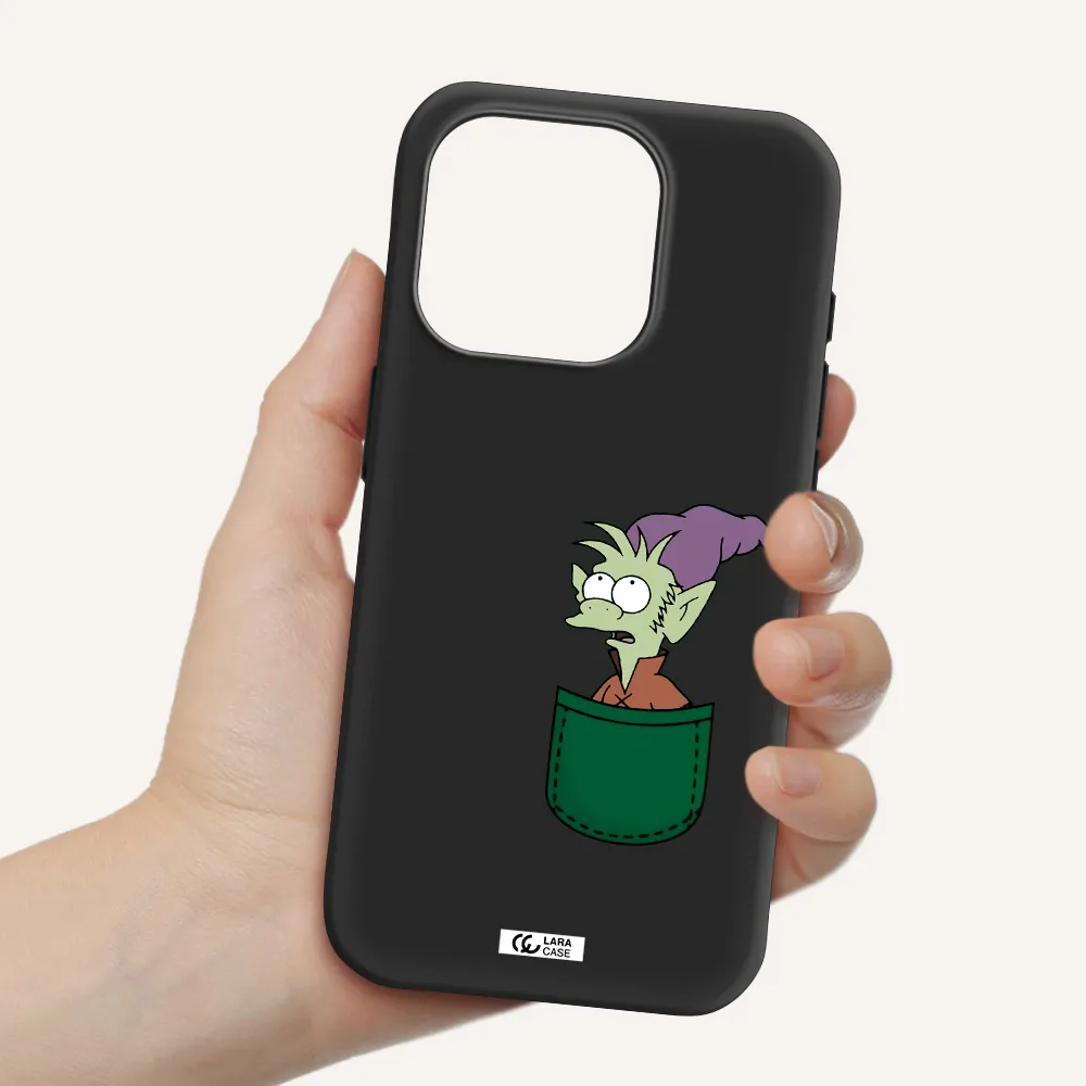 Elfo Apple Iphone 15 Pro Silicone Black Case