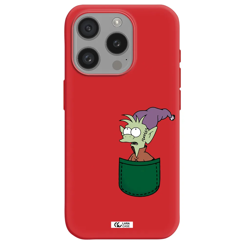 Elfo Apple Iphone 15 Pro Silicone Imperial Red Case