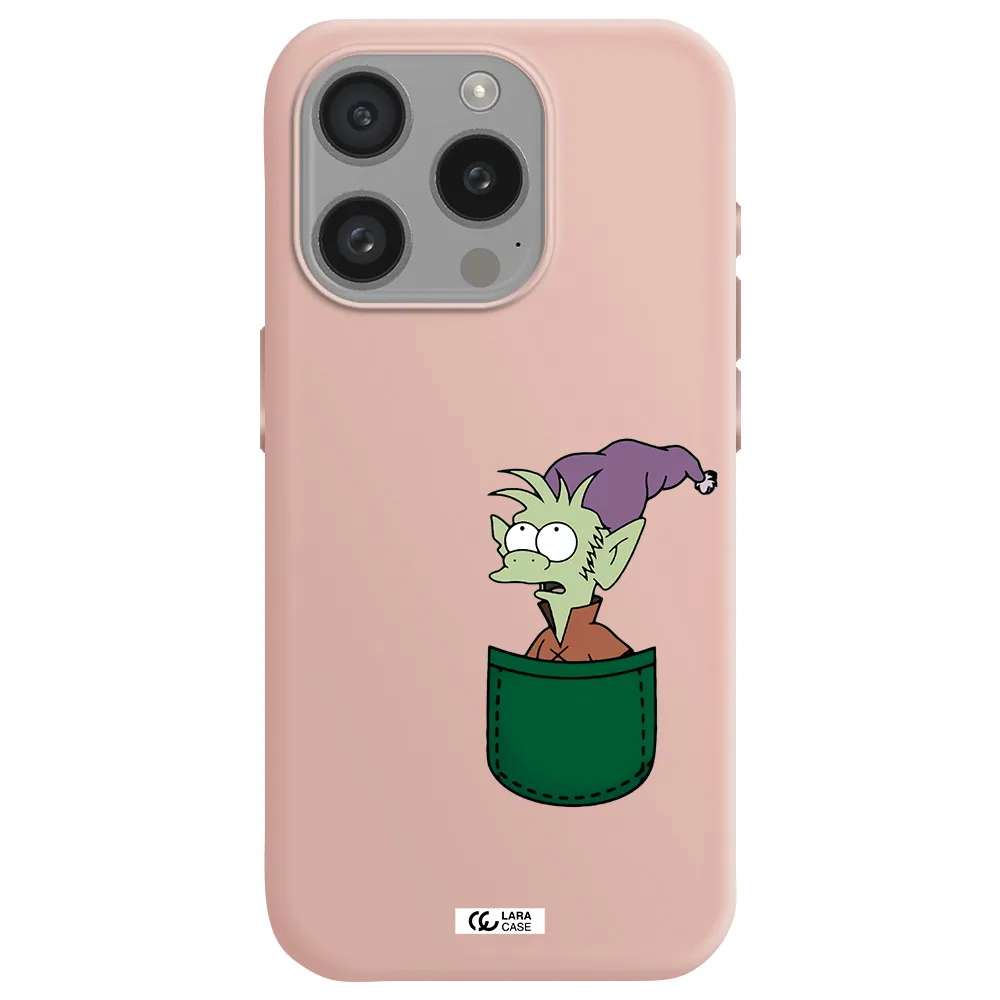 Elfo Apple Iphone 15 Pro Silicone Pastel Pink Case