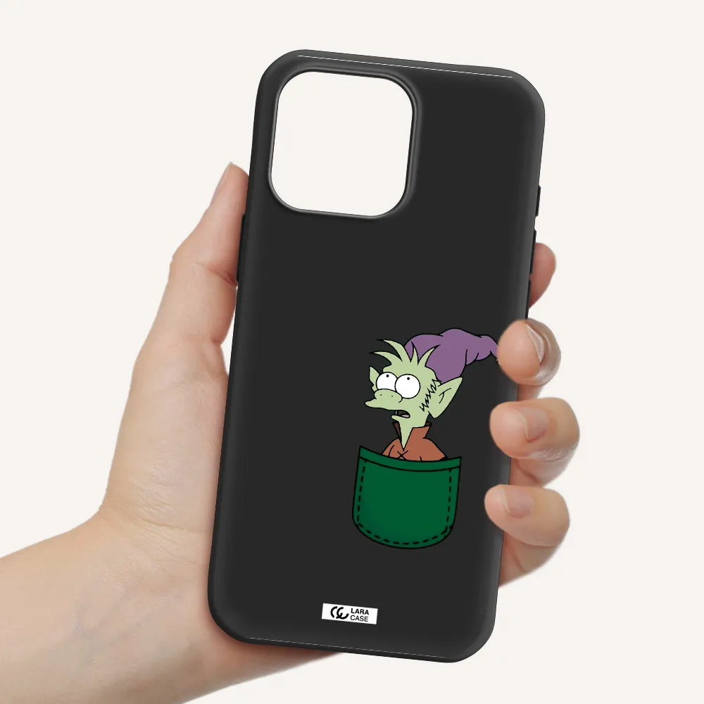 Elfo Apple Iphone 16 Pro Max Silicone Black Case