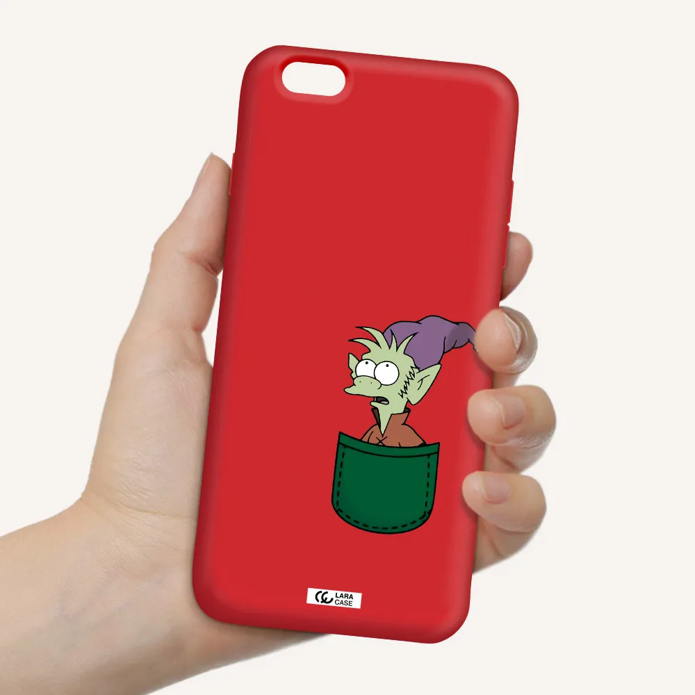 Elfo Apple iPhone 6 plus Silicone Imperial Red Case