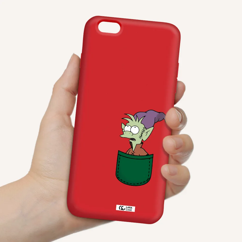 Elfo Apple iPhone 6 s plus Silicone Imperial Red Case