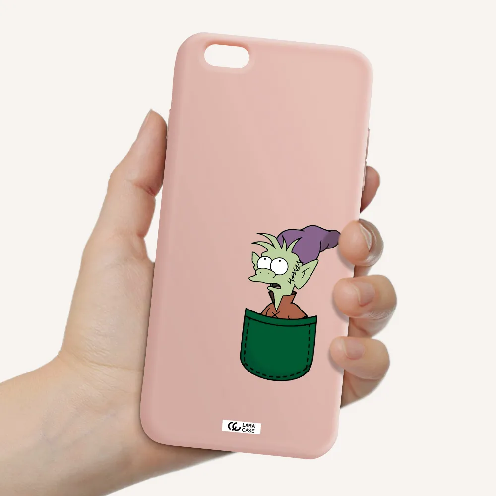 Elfo Apple iPhone 6 s plus Silicone pastel pink Case