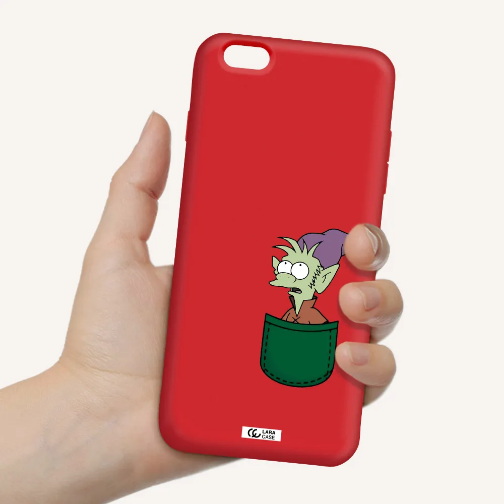 Elfo Apple iPhone 6S Silicone Imperial Red Case