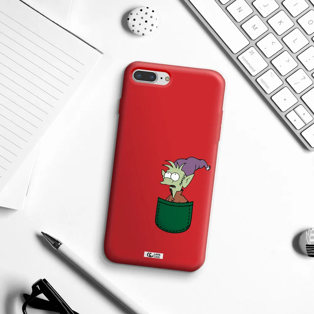 Elfo Apple iPhone 7 plus Silicone Imperial Red Case