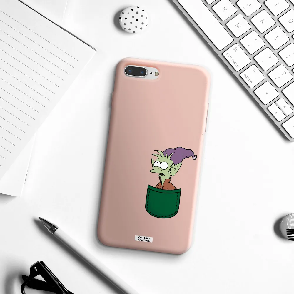 Elfo Apple iPhone 7 plus Silicone pastel pink Case