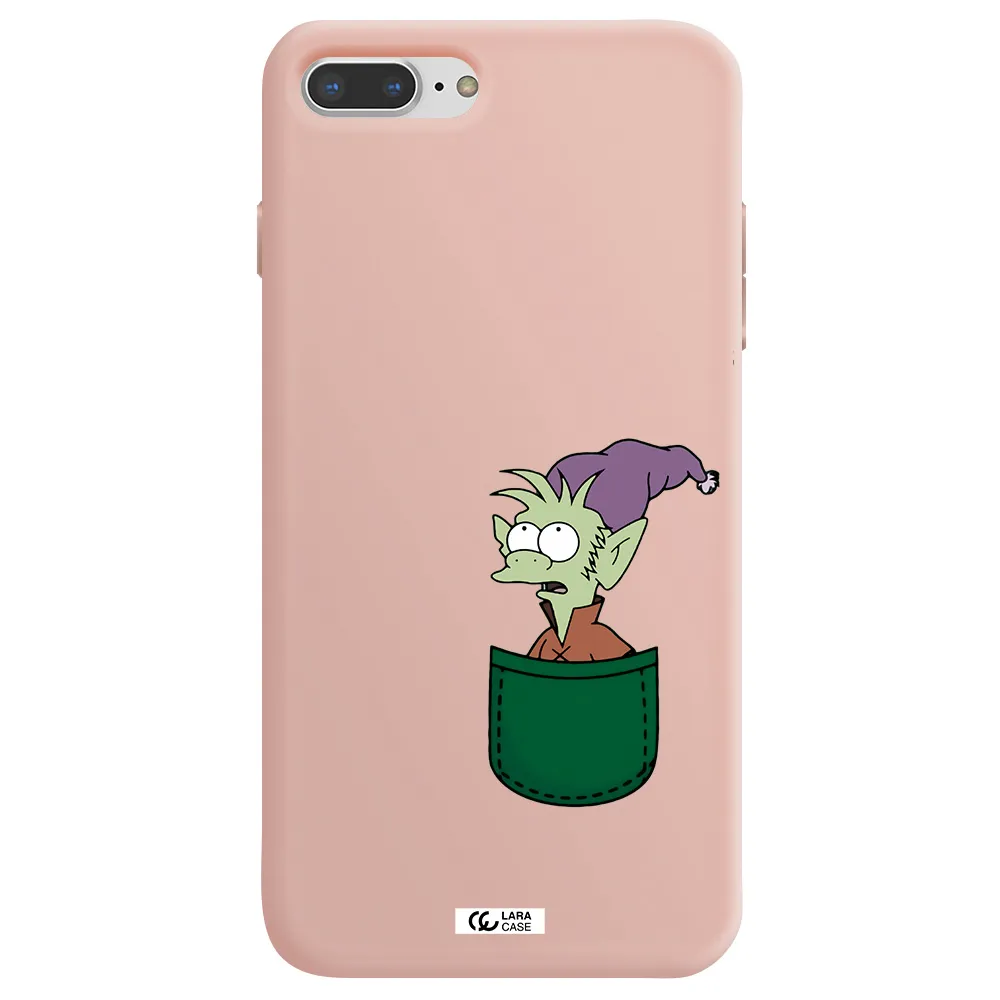 Elfo Apple iPhone 8 plus Silicone pastel pink Case