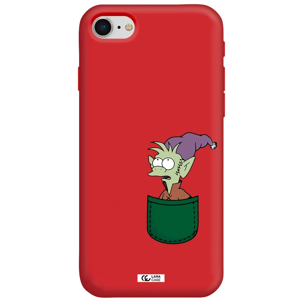 Elfo Apple iPhone se 2020 Silicone Imperial Red Case