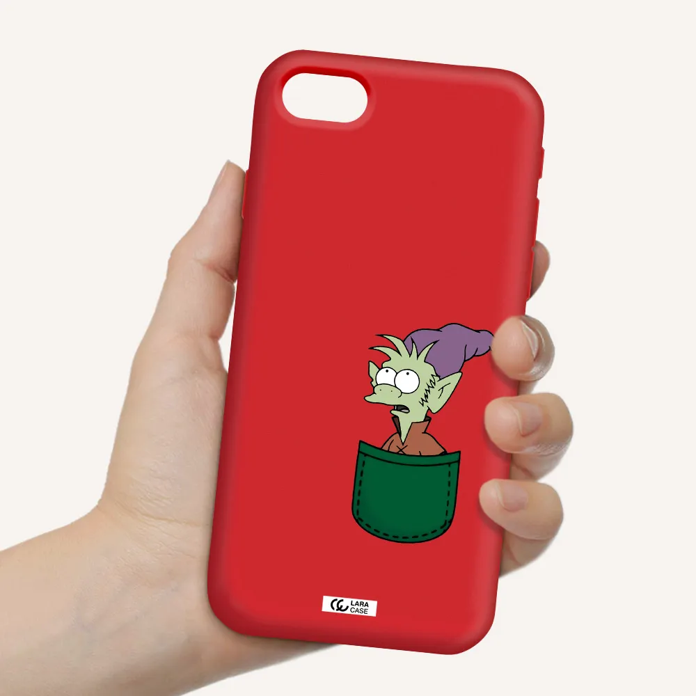 Elfo Apple iPhone se 2020 Silicone Imperial Red Case