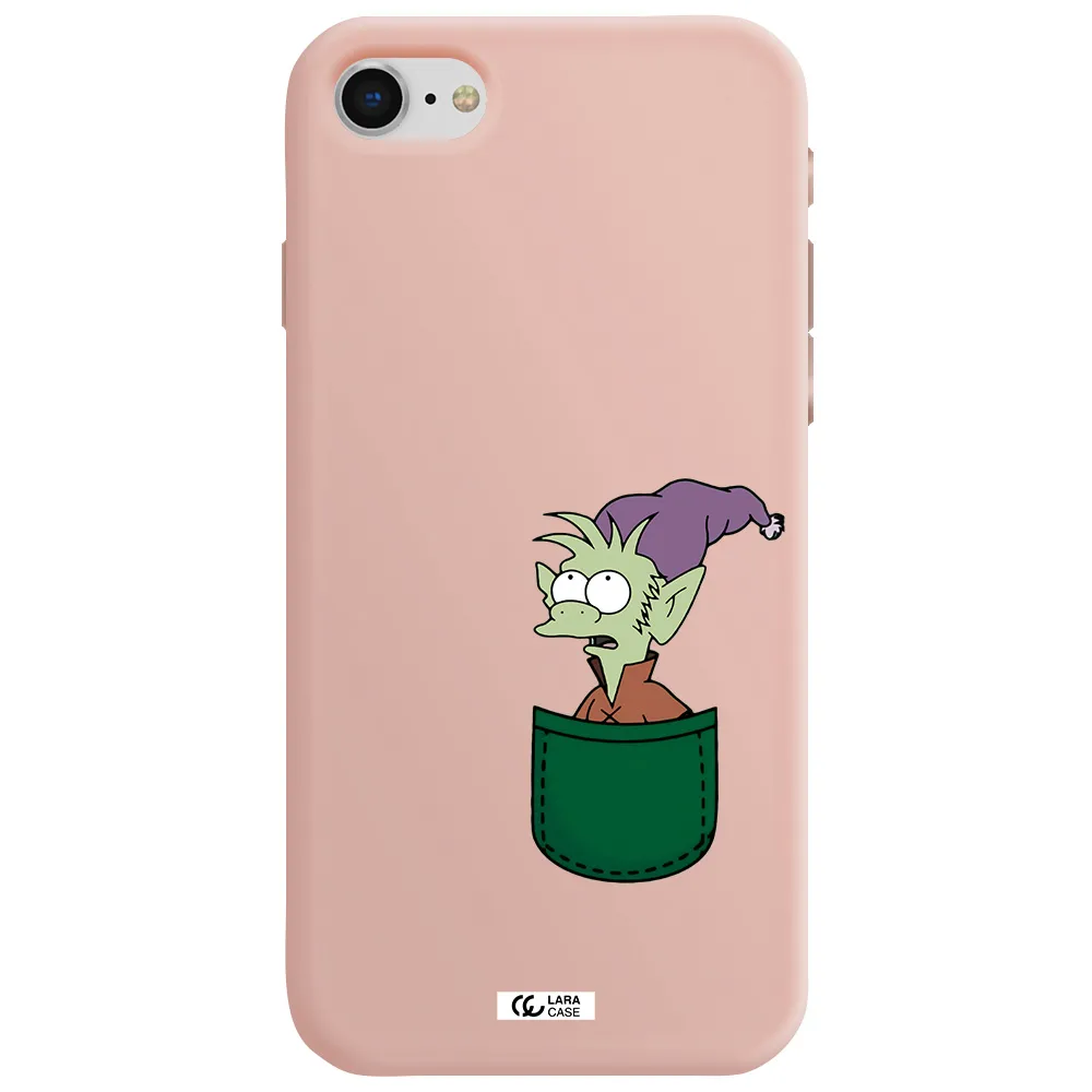 Elfo Apple iPhone se 2020 Silicone pastel pink Case