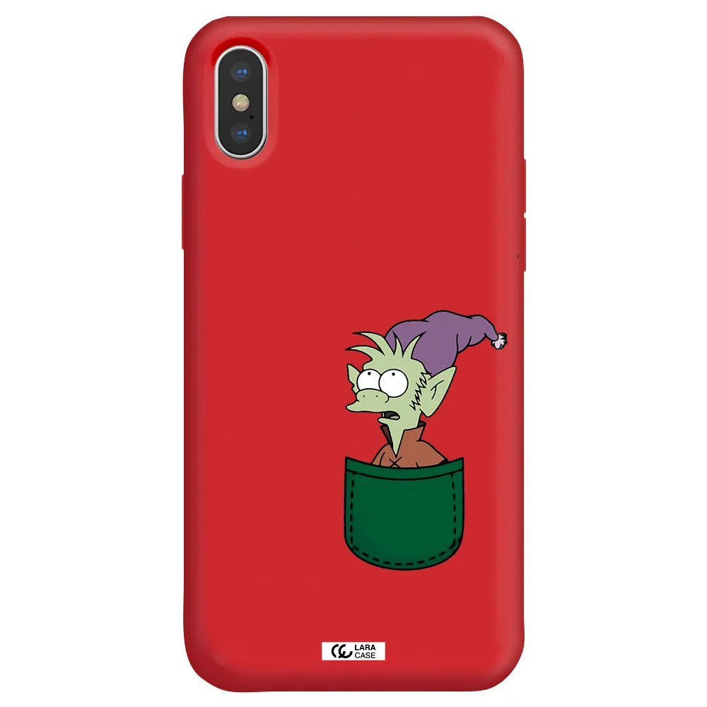 Elfo Apple iPhone X Silicone Imperial Red Case