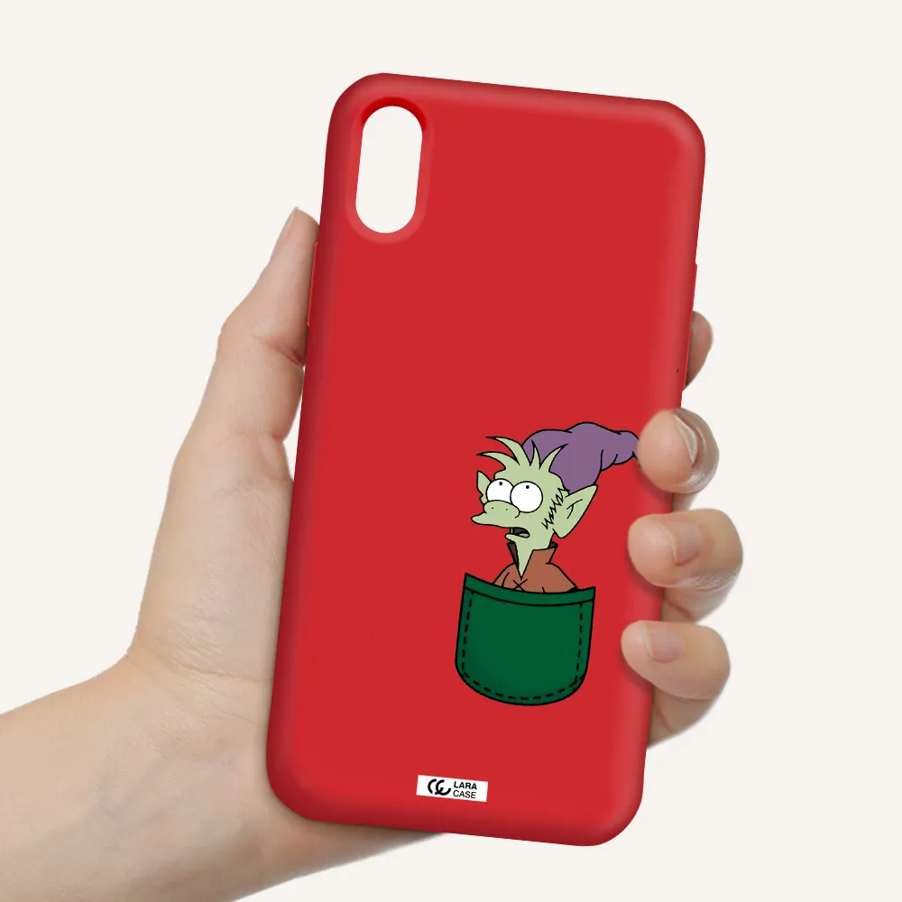 Elfo Apple iPhone X Silicone Imperial Red Case