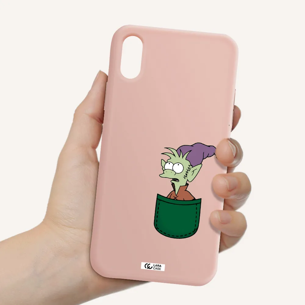 Elfo Apple iPhone X Silicone pastel pink Case