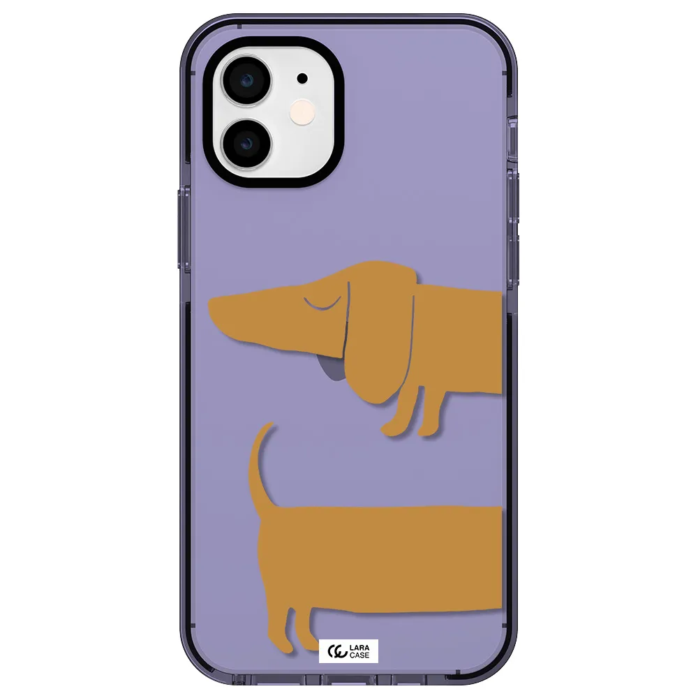 Dachshund Apple iPhone 11 impact Lilac Case