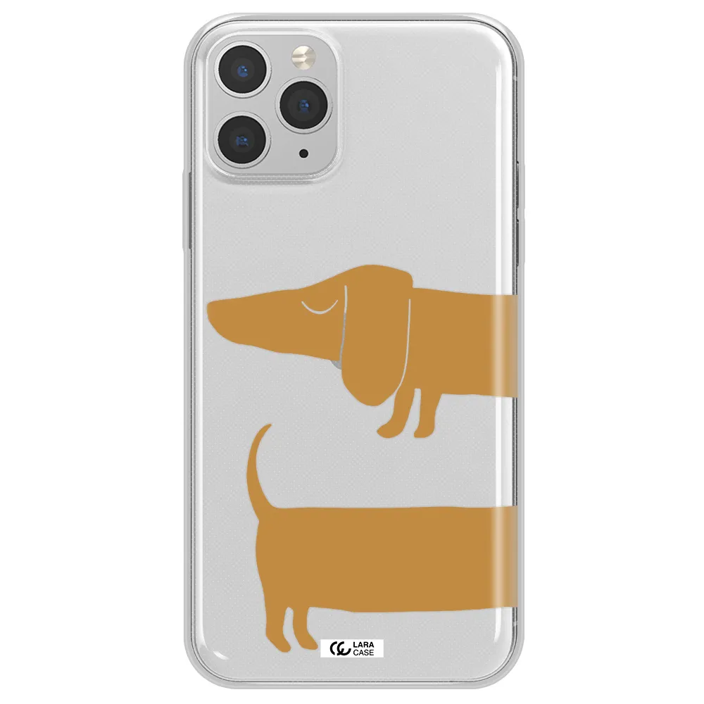 Dachshund Apple iPhone 11 pro Clear TPU Case