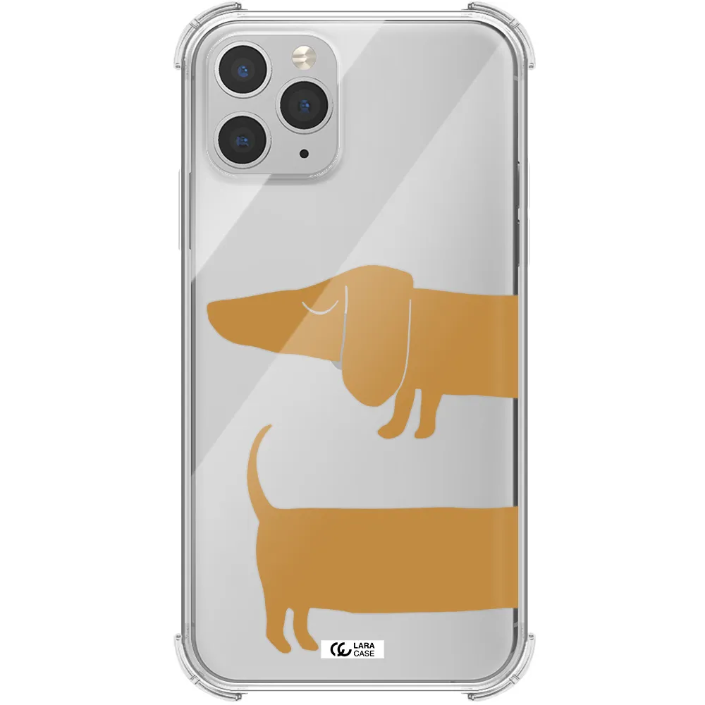 Dachshund Apple iPhone 11 pro max Clear PC Case