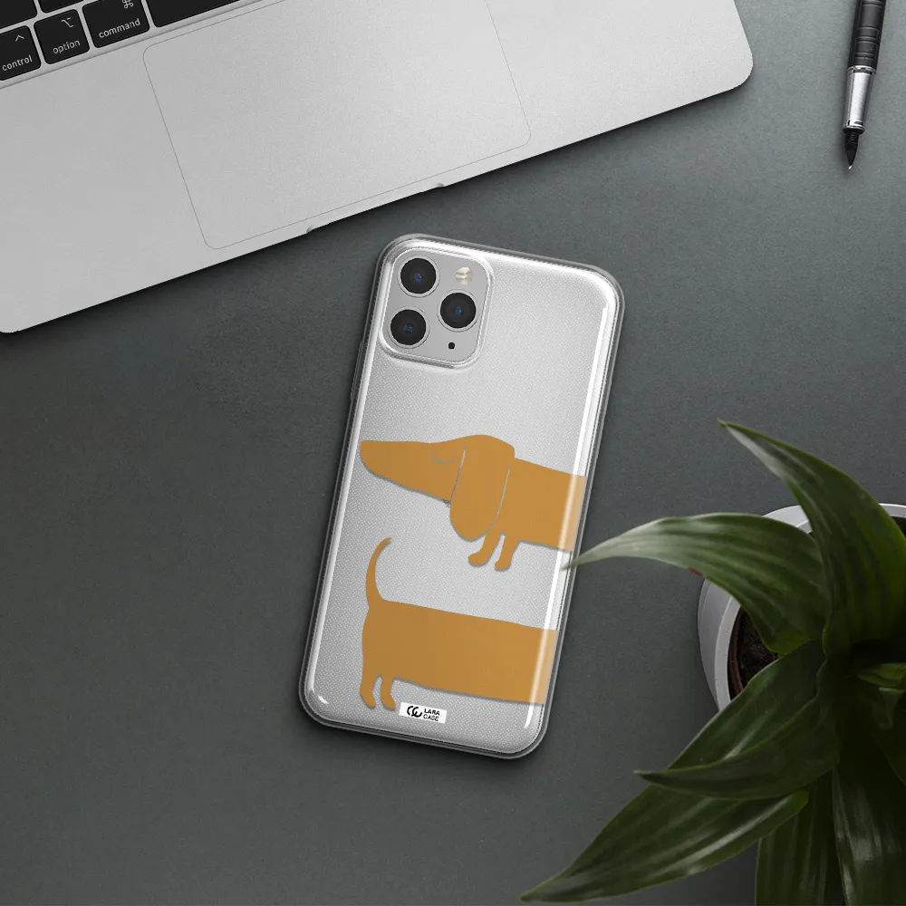 Dachshund Apple iPhone 11 pro max Clear TPU Case
