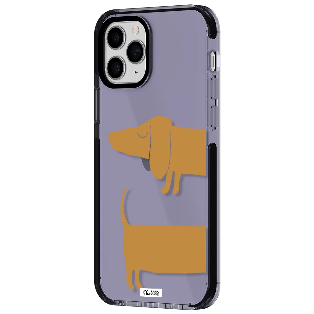 Dachshund Apple iPhone 11 pro max impact Lilac Case