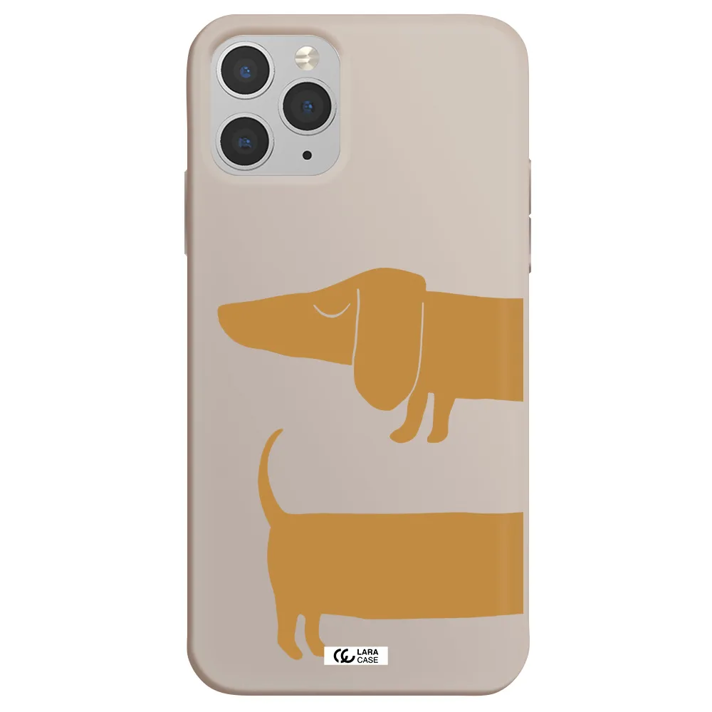 Dachshund Apple iPhone 11 pro Silicone Stone Case
