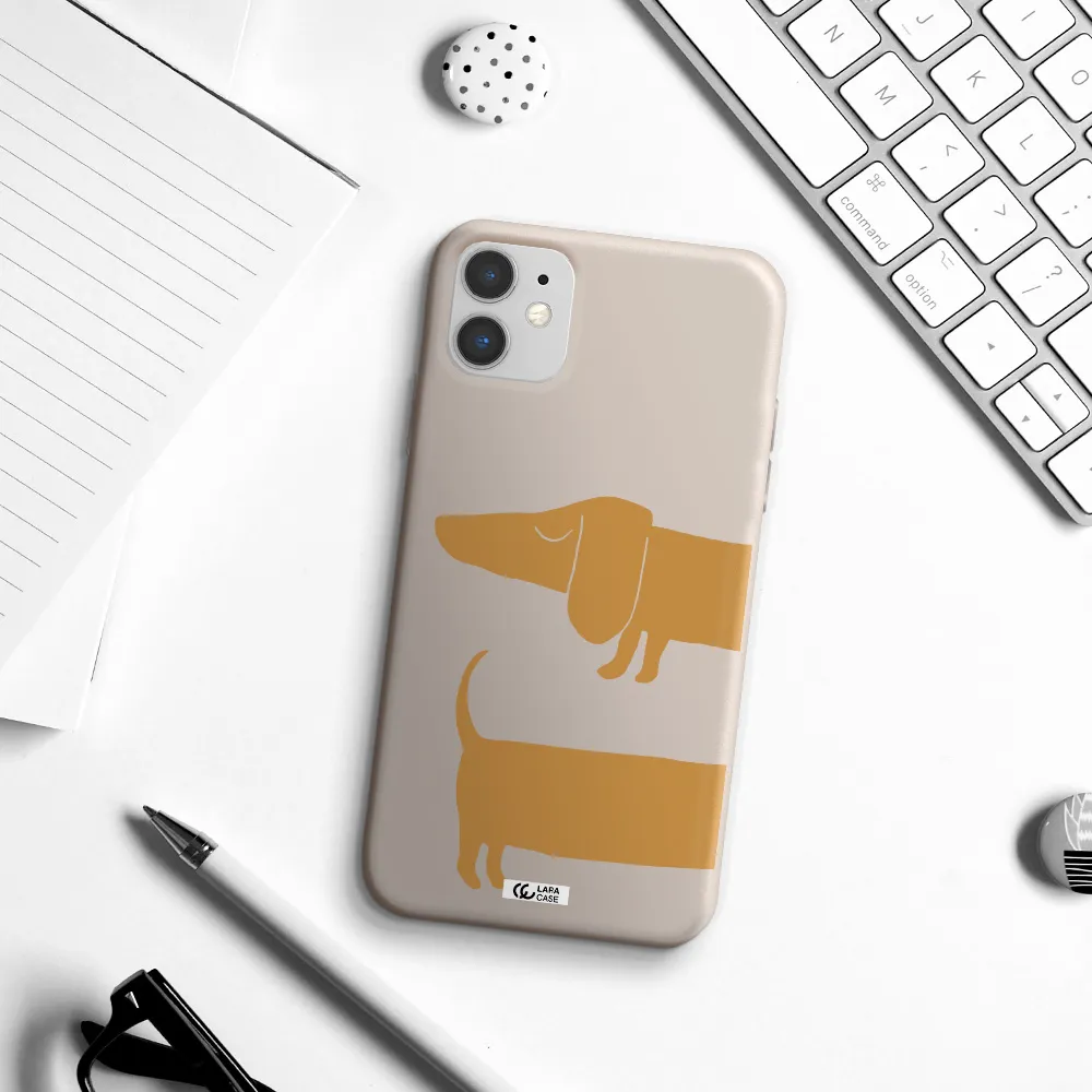 Dachshund Apple iPhone 11 Silicone Stone Case