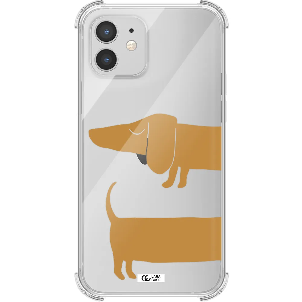 Dachshund Apple iPhone 12 Clear PC Case