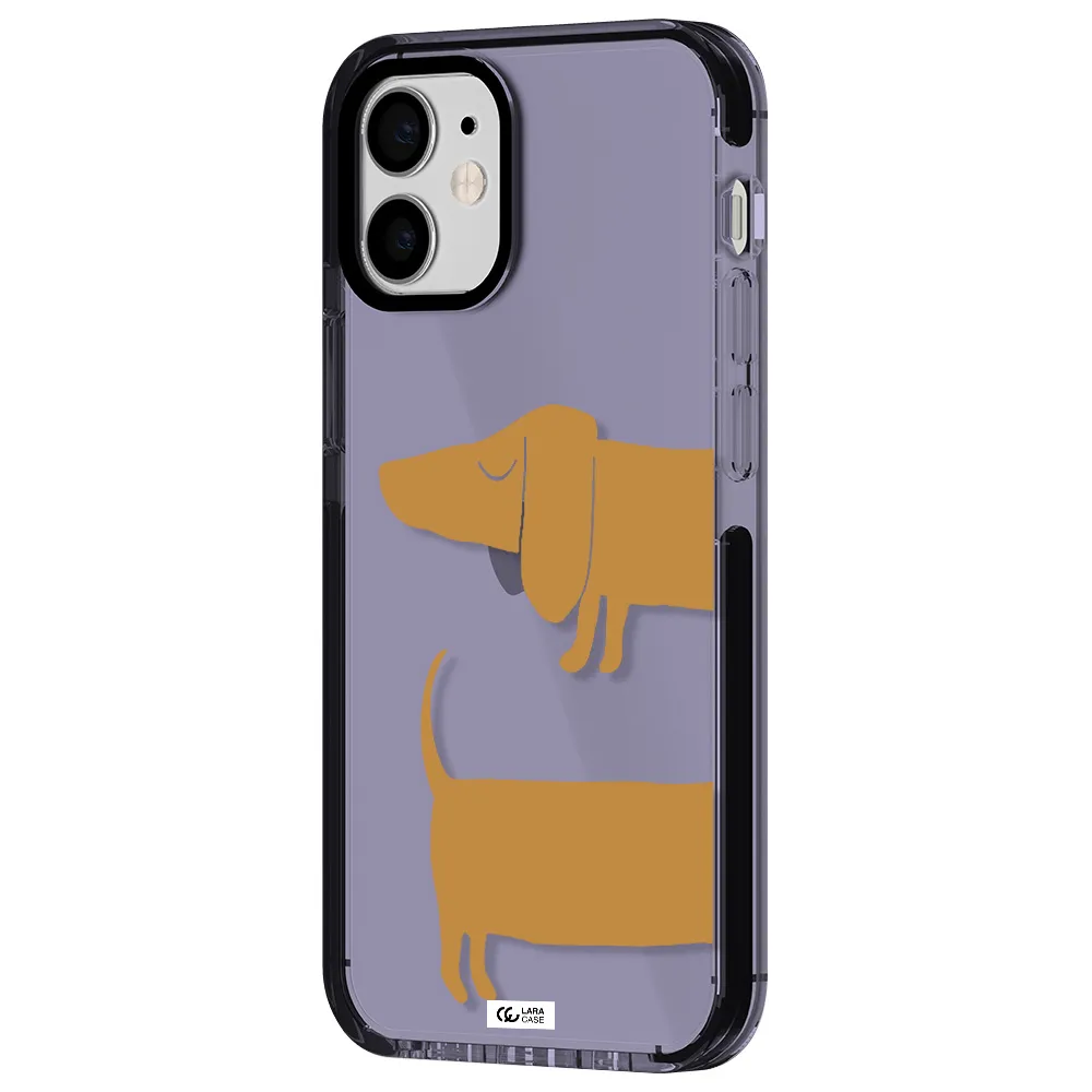Dachshund Apple iPhone 12 mini impact Lilac Case