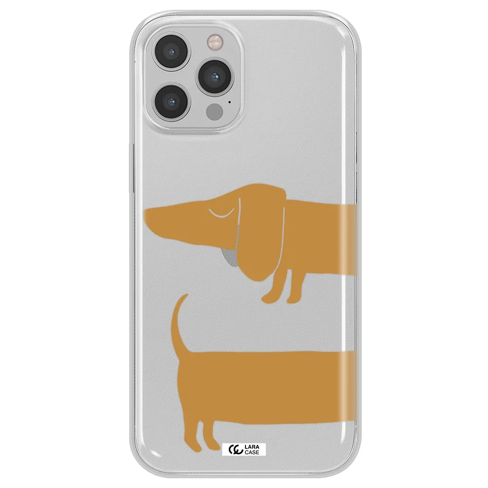 Dachshund Apple iPhone 12 pro Clear TPU Case
