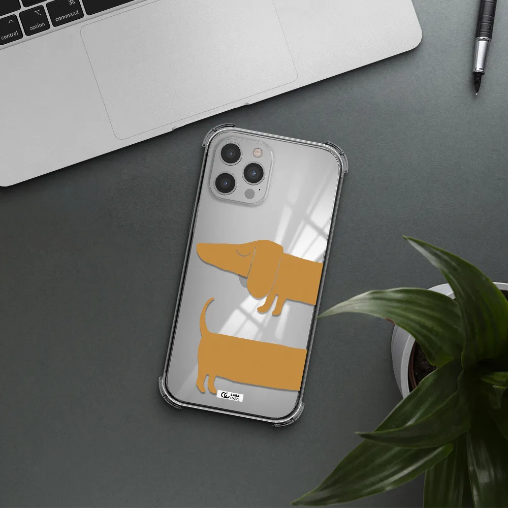 Dachshund Apple iPhone 12 pro max Clear PC Case