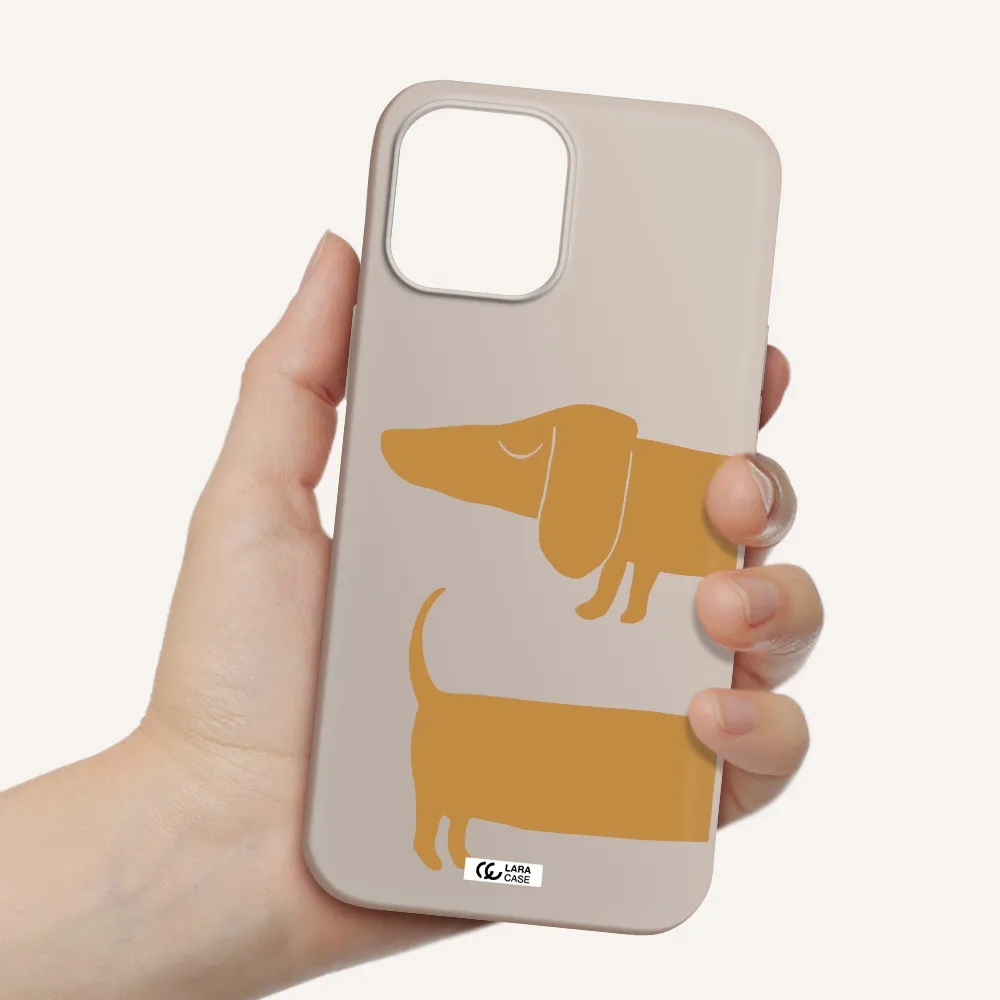 Dachshund Apple iPhone 12 pro max Silicone Stone Case