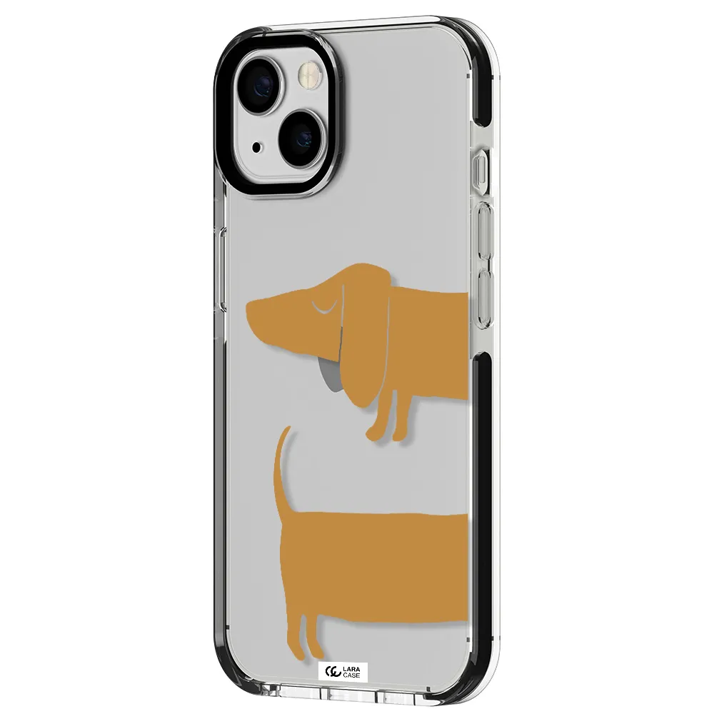 Dachshund Apple iPhone 13 impact black border Case
