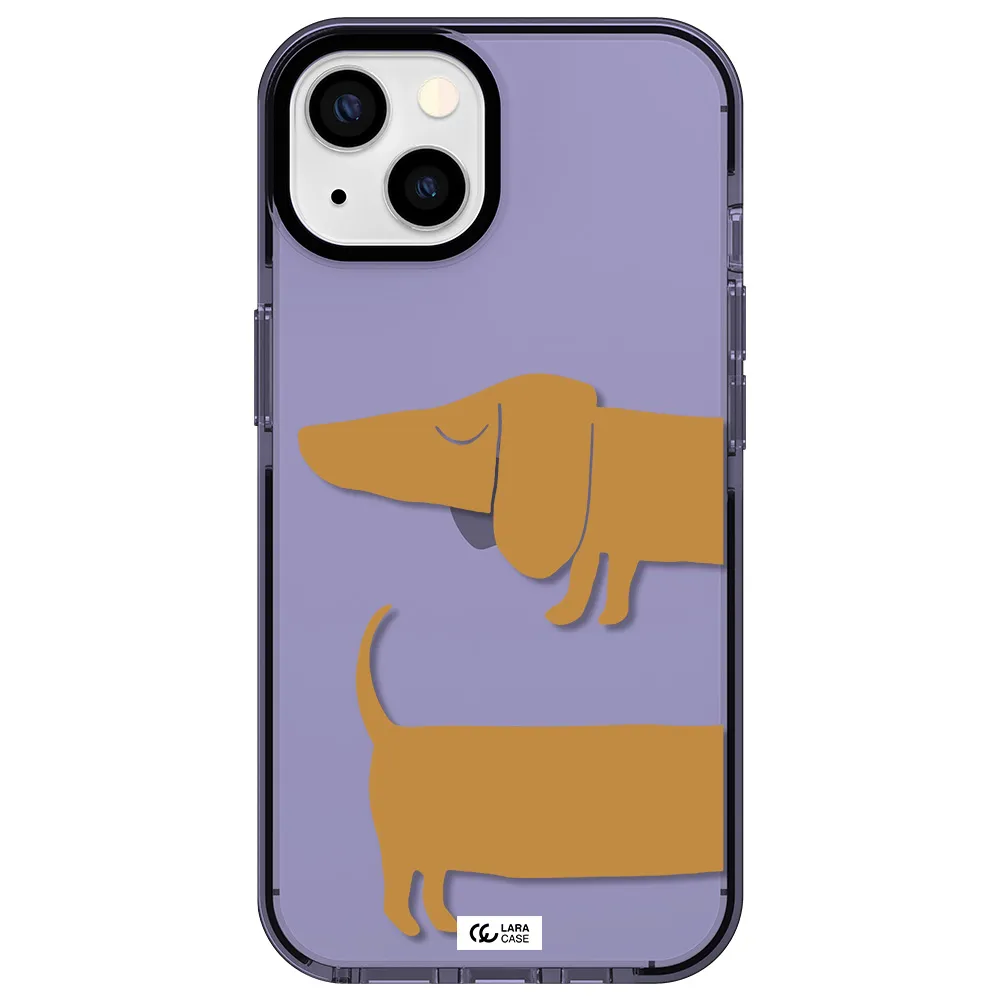 Dachshund Apple iPhone 13 impact Lilac Case